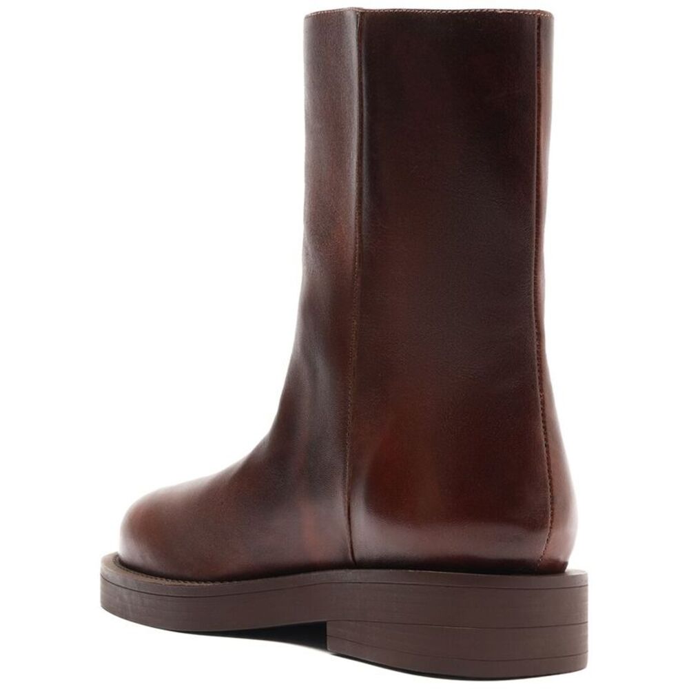 Schutz Jamie Leather Bootie, Brown - Picture 2 of 6